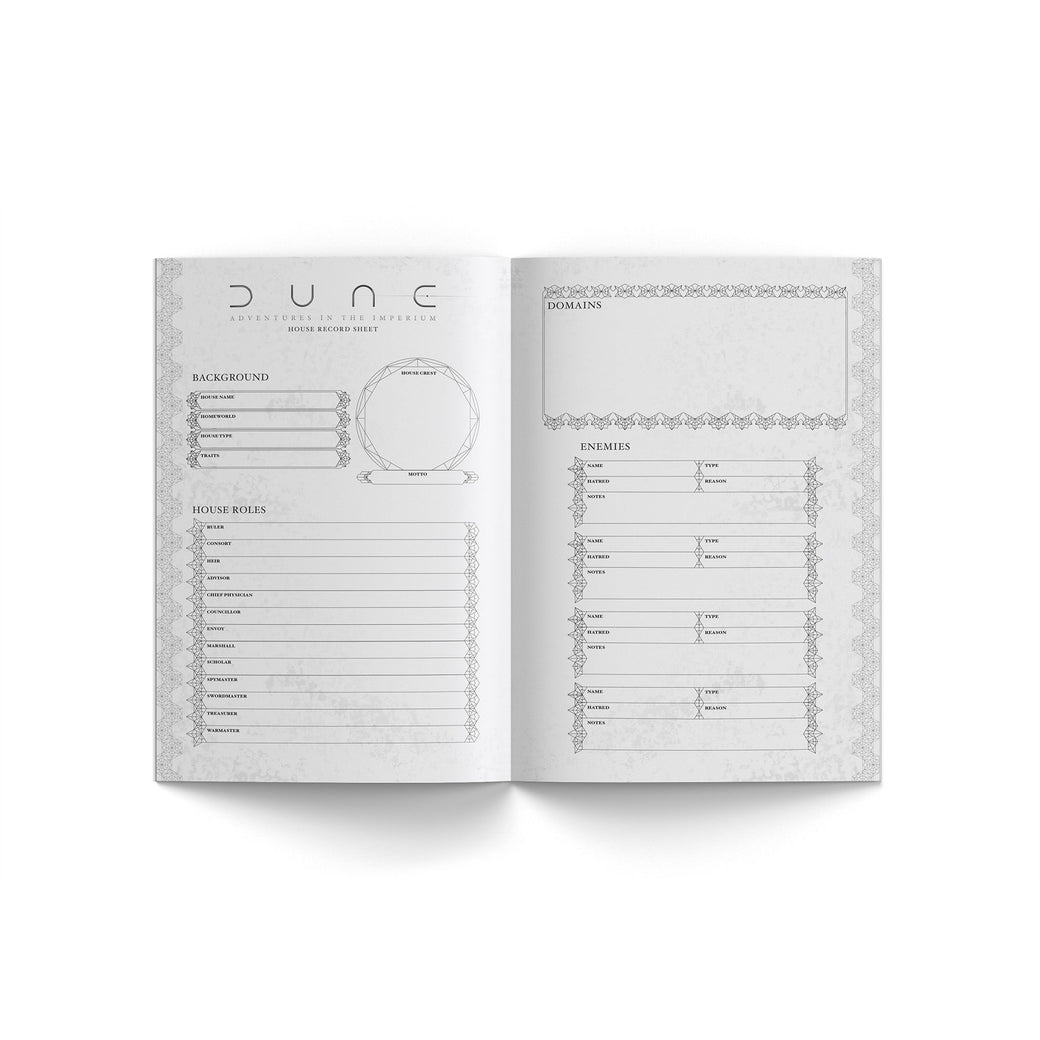Dune: Adventures in the Imperium - Players Journal