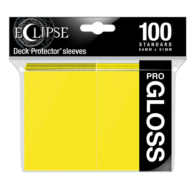 Ultra Pro - Eclipse Standard Matte Sleeves 100 Pack - Lemon Yellow
