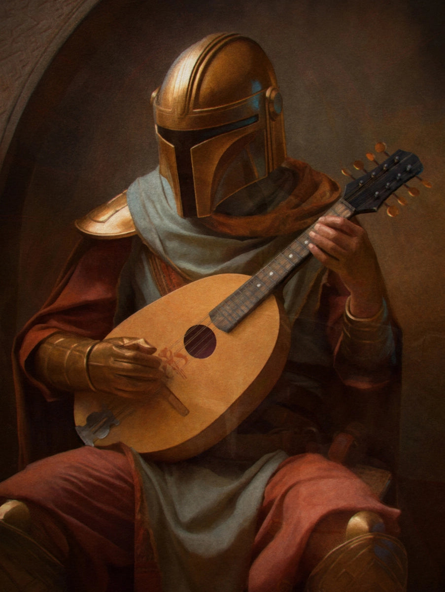 Canvas: Mandalorian Mandoline - 50 x 70 cm