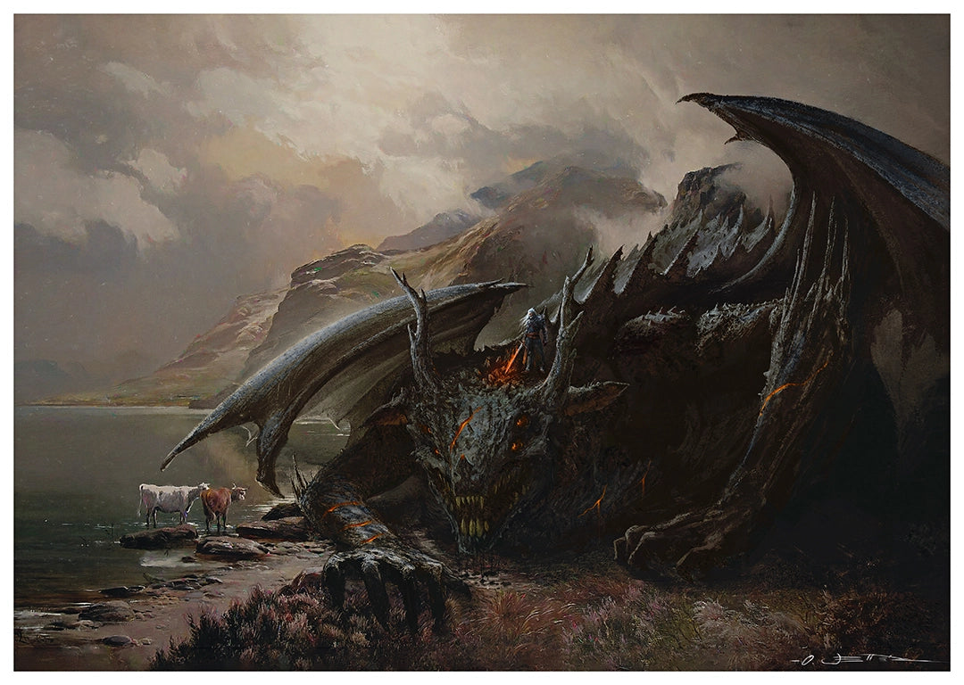 Wolf and Dragon - Poster A3