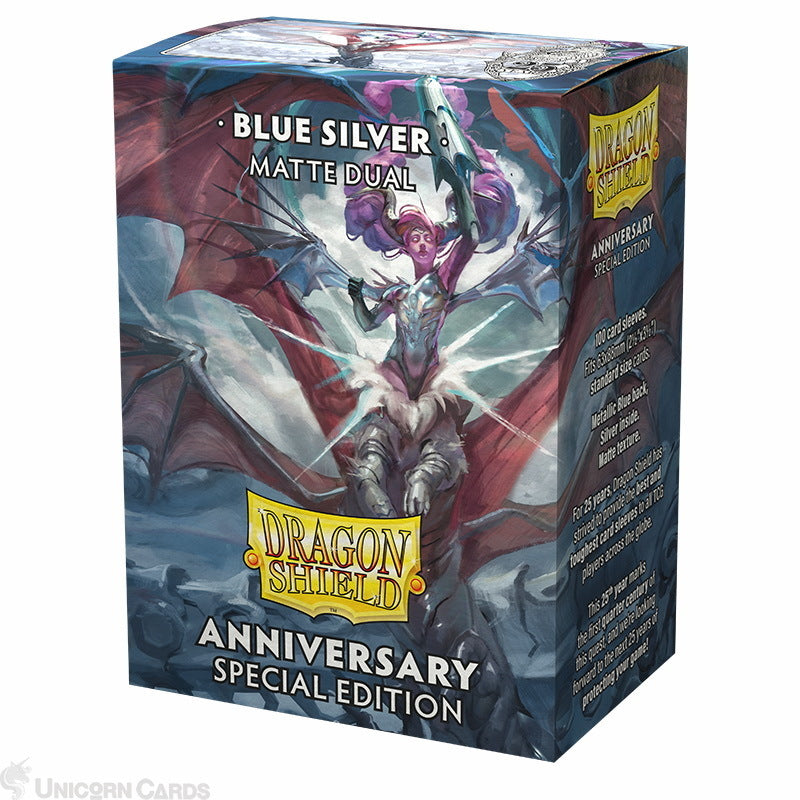 Dragon Shield Dual Matte Blue Silver (100)