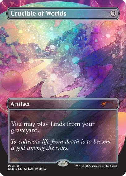 Magic the Gathering Secret Lair - Alien Auroras Galaxy Foil Edition
