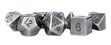 Fanroll - 16mm Metal Polyhedral Dice Set: Antique Silver