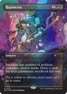 Magic the Gathering Secret Lair - Alien Auroras Galaxy Foil Edition
