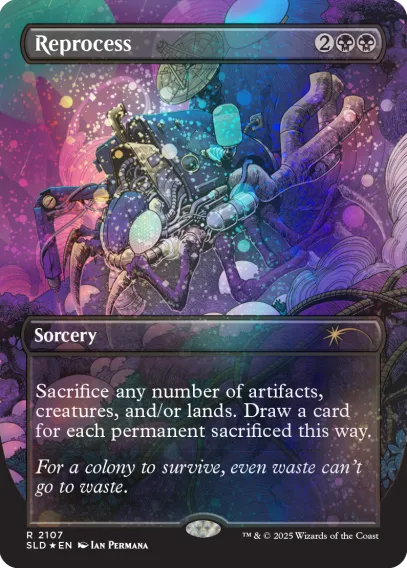 Magic the Gathering Secret Lair - Alien Auroras Galaxy Foil Edition