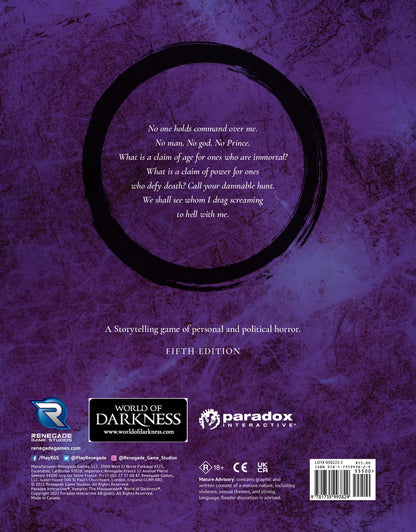 Vampire: The Masquerade 5th edition - Core rulebook