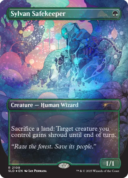 Magic the Gathering Secret Lair - Alien Auroras Galaxy Foil Edition