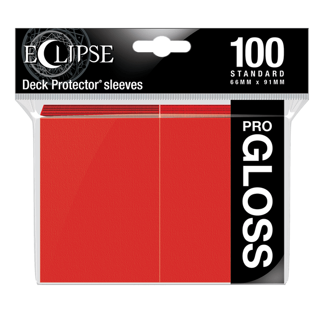 Ultra Pro - Eclipse Standard Matte Sleeves 100 Pack - Apple Red