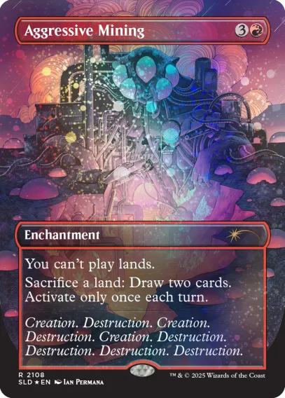 Magic the Gathering Secret Lair - Alien Auroras Galaxy Foil Edition