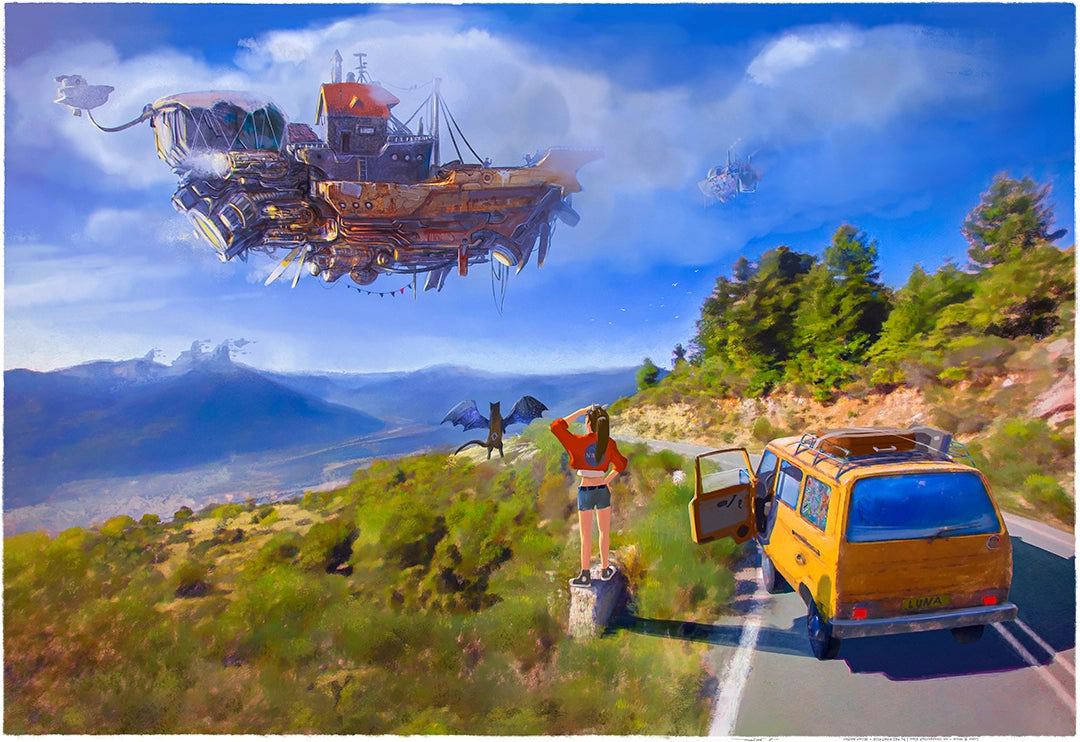 Luna Nova ship - Poster A3