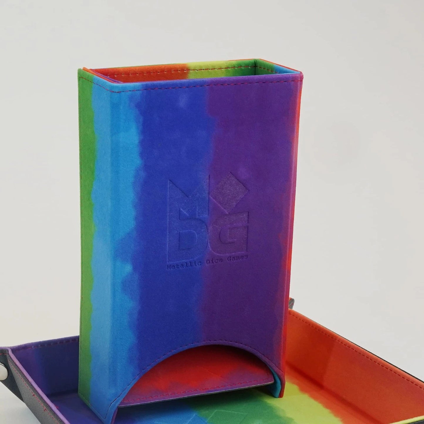 Fanroll - Fold Up Dice Tower - Watercolor Rainbow