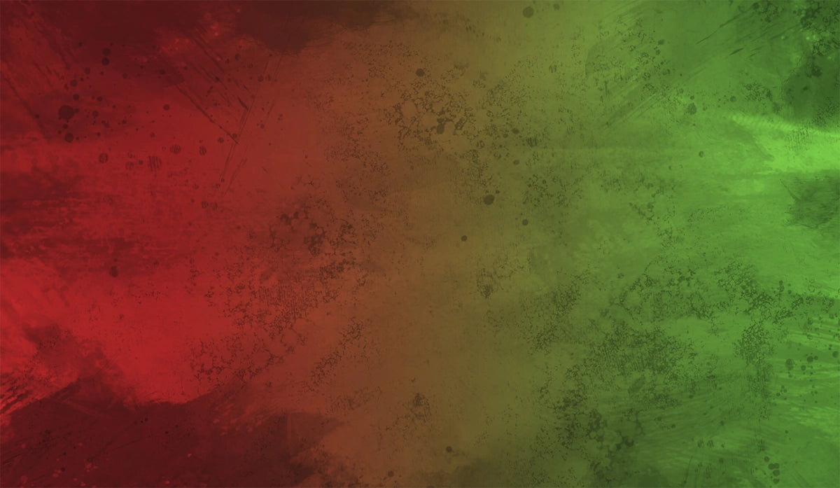 Green Red Splash Stitched Playmat - 61 x 35 cm