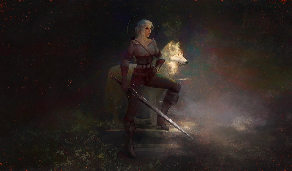 Swallow and the Wolf Stitched Playmat - 61 x 35 cm